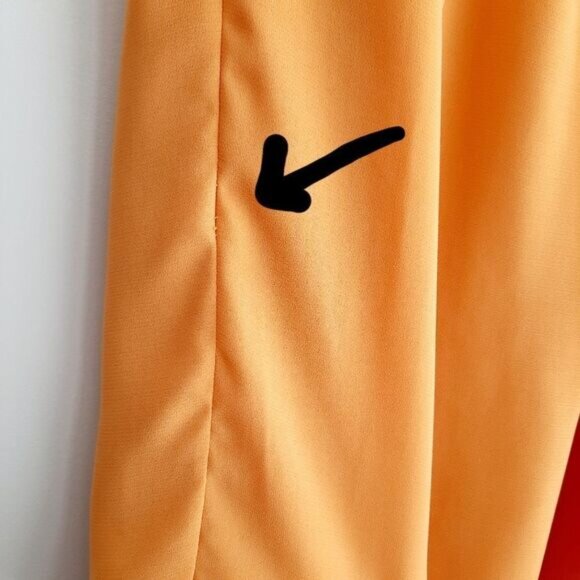 YA / Los Angeles Plisse Flowy Midi Skirt Yellow Sz S Flawed - Picture 5 of 13